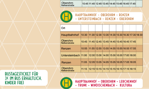 Shuttlebus Brennpunkt